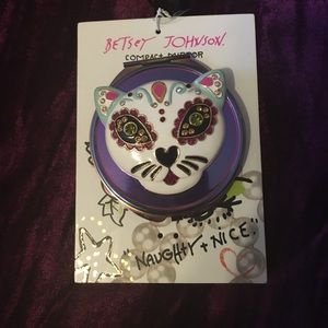 Betsy Johnson Cat Compact Mirror